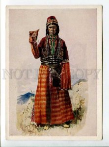 289758 CAUCASUS TILKE Kurd girl from Surmali Vintage 1936 year postcard
