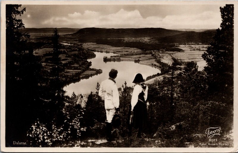 Sweden Dalarne Dalarna Vintage RPPC C330