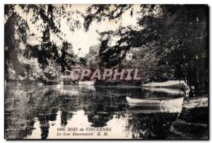 Old Postcard Bois de Vincennes Daumesnil Lake