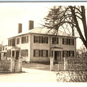 c1950s Concord, MA RPPC Ralph Waldo Emerson House Real Photo Postcard A101