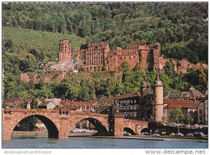 Germany Heidelberg Alte Bruecke und Schloss