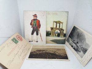 Job Lot 62 Standard Size Antique Foreign Worldwide Topographical Postcards 1900s