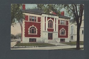 1914 Post Card Rochester NH Public Library