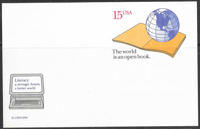 US Unused. Literacy - The World is an open book. UX146.