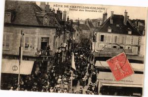 CPA Fete de CHATILLON-COLIGNY - Defile des Soc.s (271657)