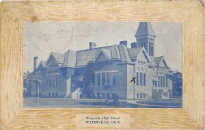 G7/ Waterville Ohio Postcard 1909 High School Building