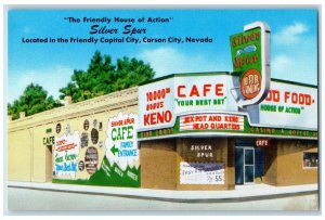 c1940 Exterior View Silver Spur Building Carson City Nevada NV Vintage Postcard 