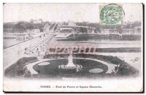 Postcard Old Stone Bridge Tours and Descartes Square