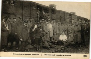 CPA Prisonniers et blessés a ROANNE - Prisonniers et blessés a ROANNE (210754)