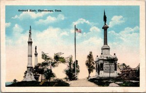 Vtg Top of Orchard Knob Grant's Headquarters Chattanooga Tennessee TN Postcard