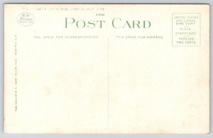 Toledo Ohio~Harbor~Unloading Ore Boat~Steam Ship~Cranes~Sunset~1920s Postcard