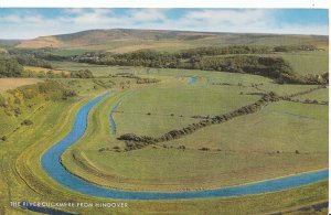 Sussex Postcard - The River Cuckmere from Hindover   XX704