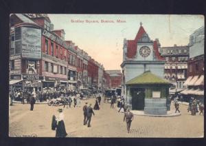 BOSTON MASSACHUSETTS DOWNTOWN STREET SCENE ICE CREAM DRUG...