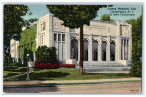 1950 Norton Memorial Hall Exterior Building Lake Chautauqua New York NY Postcard
