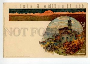 492144 Italy Como Brunate Manuel Wielandt Vintage lithographic postcard