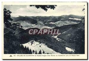 Old Postcard Vallee St Amarin and Vosges with Ballon Guebwiller took the Gree...