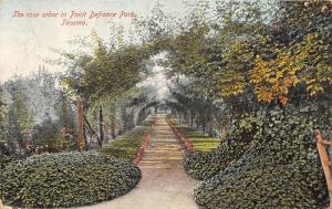 Tacoma Washington~Point Defiance Park Rose Arbor~Path Among Bushes~1909 Postcard