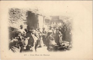 PC HARAR UNE RUE ETHIOPIA ETHNIC TYPE (a28174)