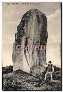 Old Postcard Beg meil Dolmen Megalith menhir semaphore