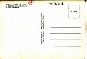 BF21048 la turbie a m la tour d augste  france front/back image