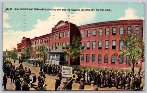 K47/ Toledo Ohio Postcard c1910 Willys Overland Swayne Baseball Field 71