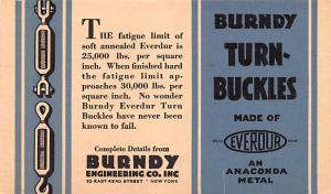 Burndy Turn Buckles Advertising 1929 