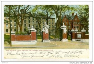 Van Wickle Gate, Brown University, Providence, Rhode Island, 1907 PU