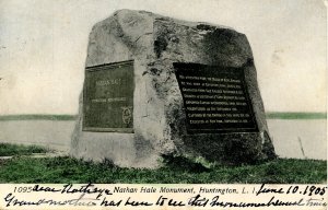 NY - Huntington, Long Island. Nathan Hale Monument