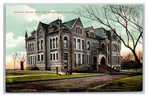 Snow Hall Kansas State University Lawrence KS UNP DB Postcard Y5