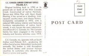 CC Canada Lumber Company Office Poland, New York