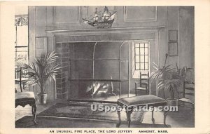 An Unusual Fire Place at The Lord Jeffery - Amherst, Massachusetts MA  