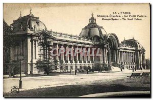 Old Postcard Paris Champs Elysees Petit Palais