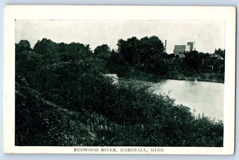 Marshall Minnesota MN Postcard Redwood River Exterior Lake River c1920 Vintage