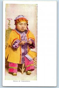 Chinese Little Boy Postcard Belle Of Chinatown c1905 Unposted Antique