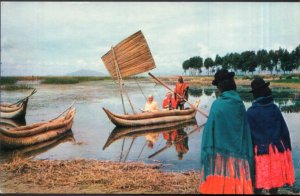 PANAGRA Pan American-Grace Airways, Inc. - Fishing on Lake Titicaca - Chrome