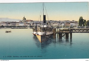 GENEVE , Switzerland , vue prise du quai du Leman , 00-10s