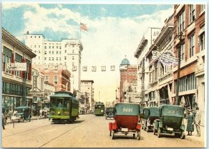 Postcard - Main Street Looking North from Seventh Street - Little Rock, Arkansas