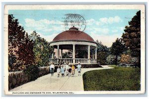 1915 Pavilion & Entrance To Zoo Group Of Kid Wilmingto Delaware Antique Postcard