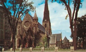 Canada Christ Church Cathedral Montreal Vintage Postcard 07.77