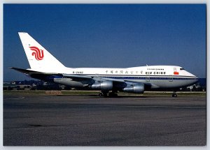 Airplane Postcard Air China Airlines Boeing 747SP-J6 B-2442 At Zurich BM1