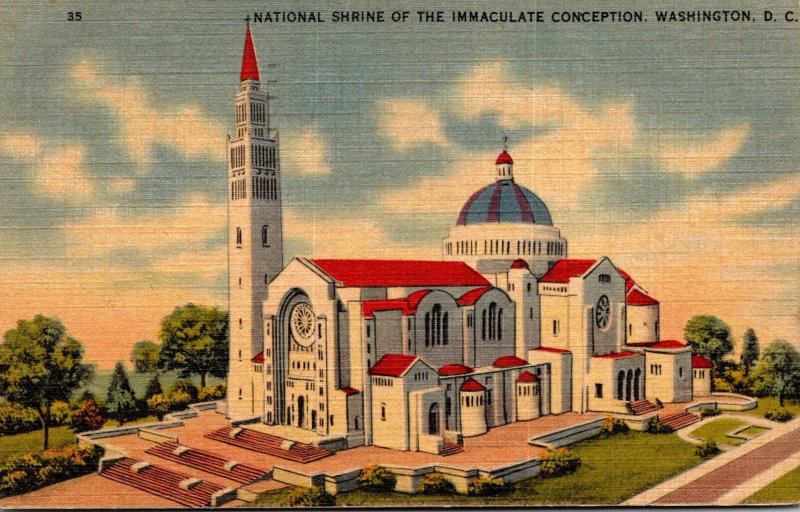 Washington D C National Shrine Of The Immaculate Conception 1944