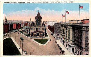 Boston, Massachusetts - Copley Square, showing Trinity Church - c1920