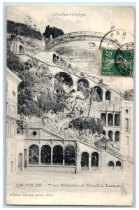 1907 Bellanda Tower And Lesage Staircase Nice France Antique Postcard