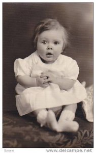 RP, Surprised Little Girl On A Dress, 1920-1940s