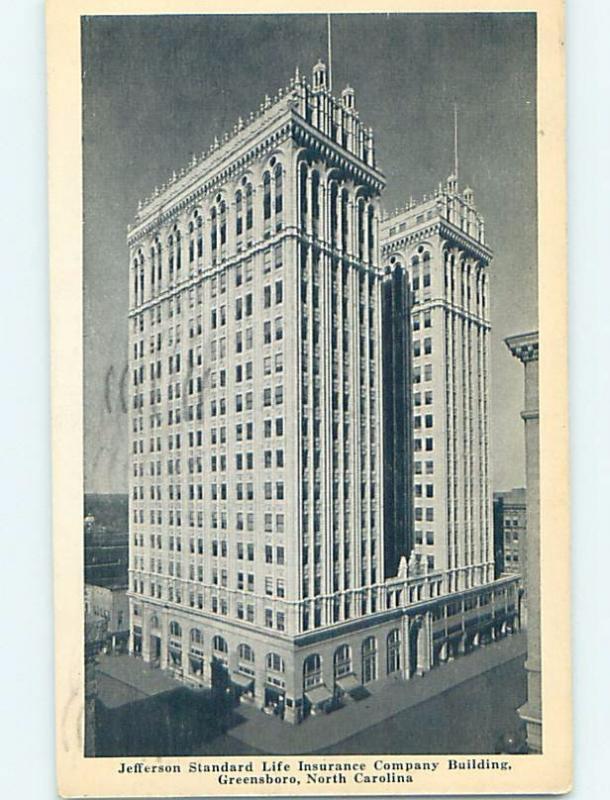 1940's JEFFERSON STANDARD LIFE INSURANCE COMPANY BUILDING Greensboro NC G2579