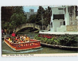 Postcard San Antonio River, San Antonio, Texas