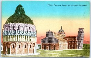 M-39814 Piazza del Duomo with the main monuments Pisa Italy