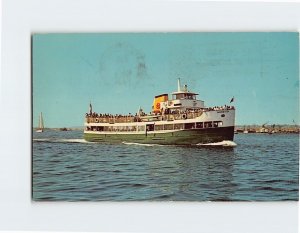 Postcard Harbor Excursion Boat San Diego California USA North America