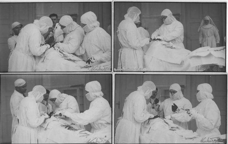 Lot 4 early real photo postcards doctors surgery intervention inter-war medicine