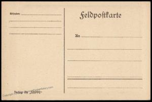 Germany WWI Feldpost Service Illustration Patriotic Card 77340